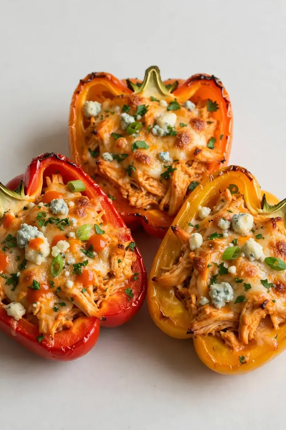 Buffalo Chicken Stuffed Peppers
