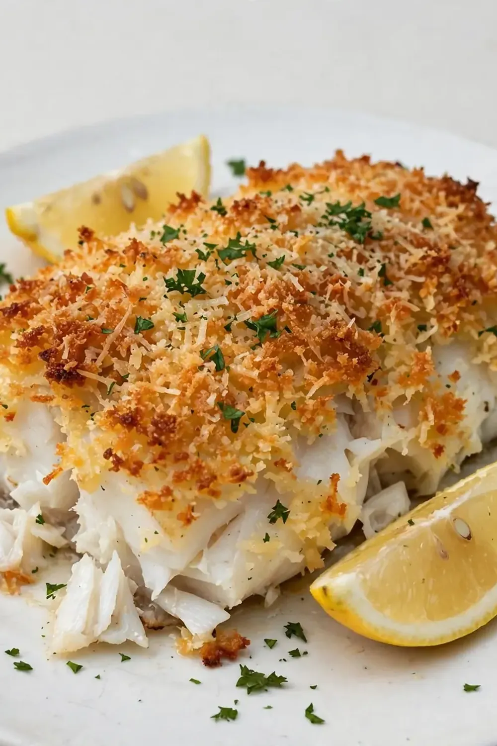 Baked Cod with Parmesan Crust