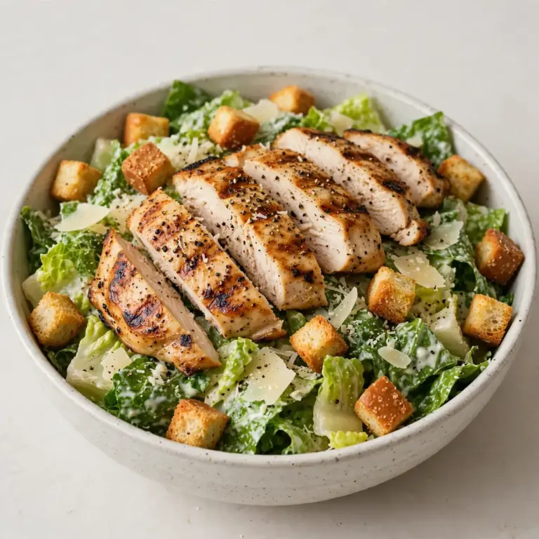 Gegrillter Hähnchen-Caesar-Salat