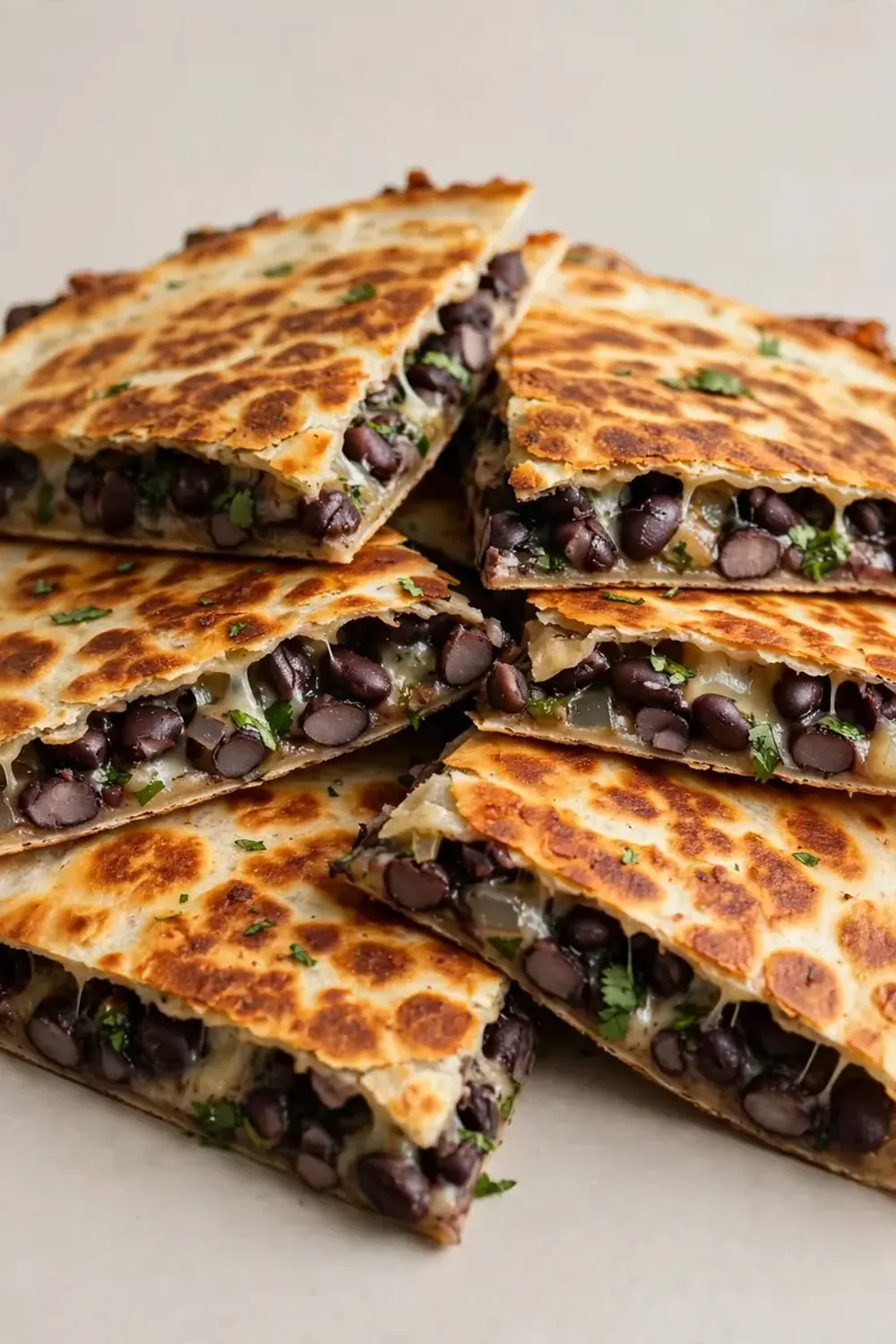 Crispy Black Bean Quesadillas