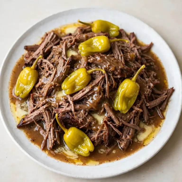 Langsam gegarter Mississippi-Schmorbraten aus dem Slow Cooker