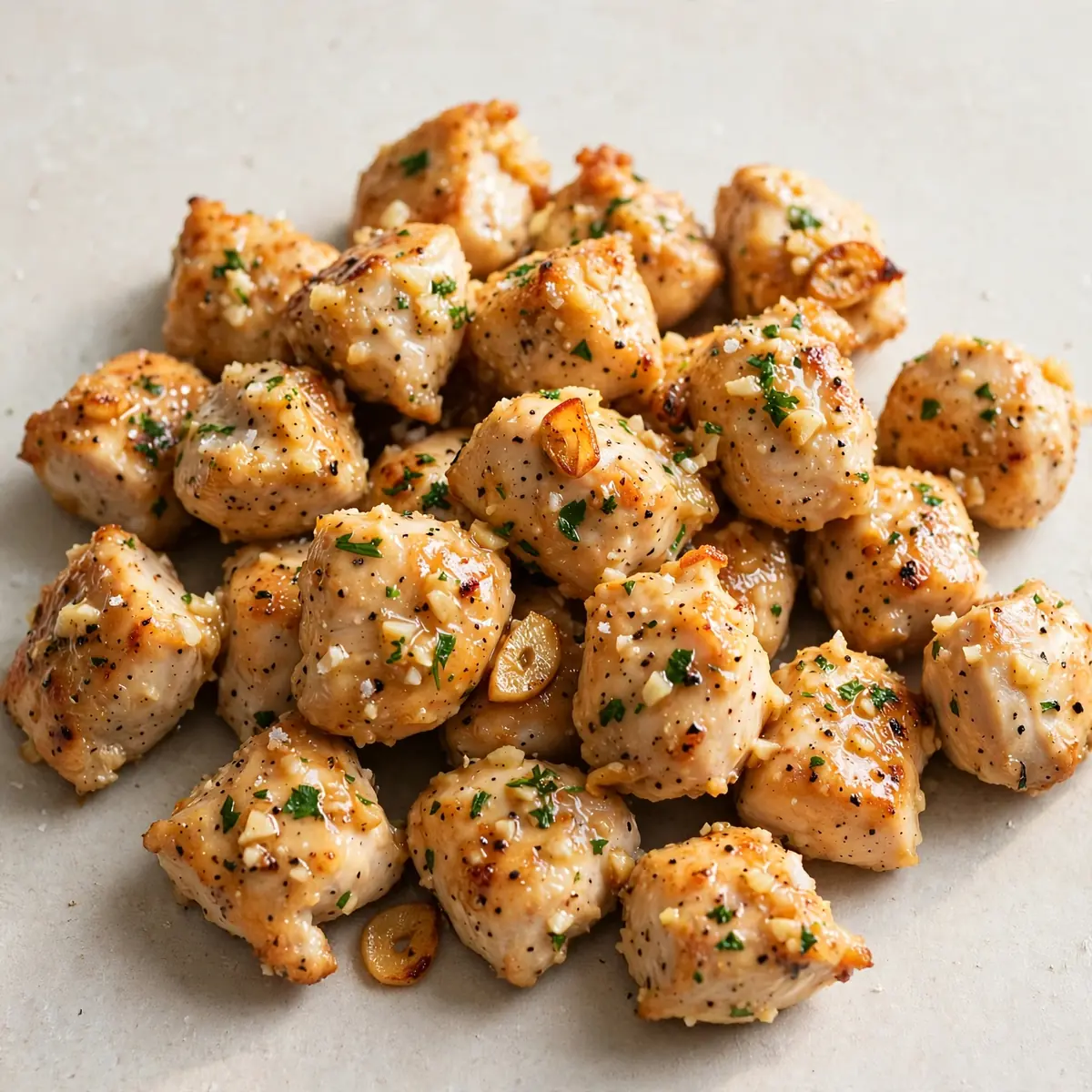 Restaurant-Qualität 20-Minuten Knoblauch-Butter Chicken Bites