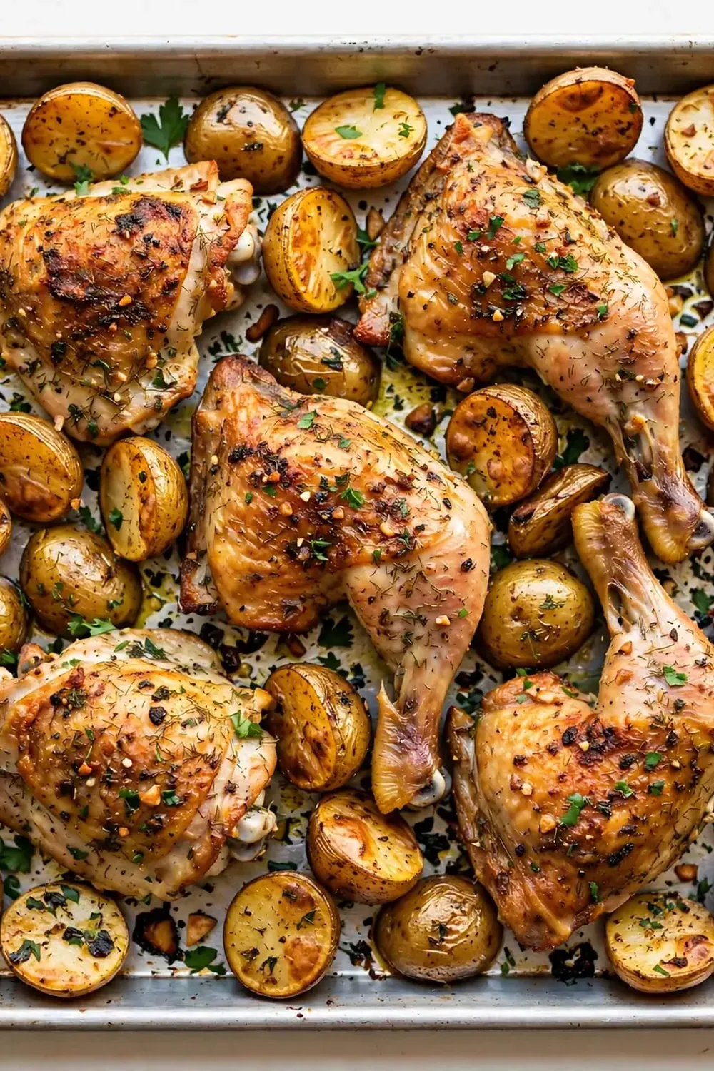 Sheet Pan Ranch Chicken and Potatoes