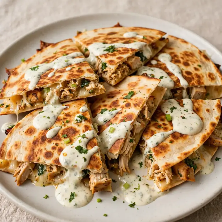 Restaurant-Qualität: Einfache Chicken Quesadillas mit Salsa Crema