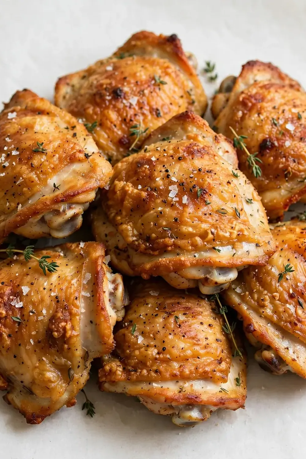 Crispy Baked Chicken Thighs