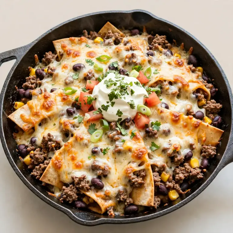 Restaurant-Qualität Käse-Beef-Burrito-Skillet für Gäste