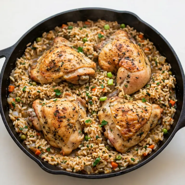 Restaurant-Qualität One-Pot Chicken and Rice für Gäste