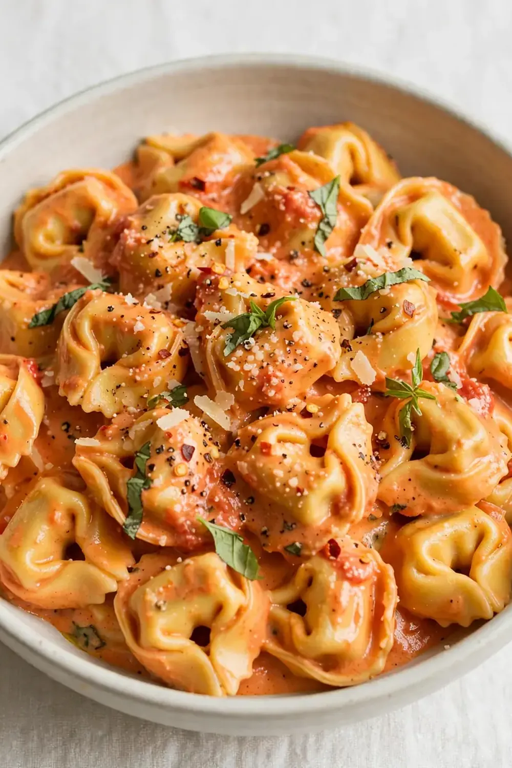 Quick Creamy Tomato Tortellini