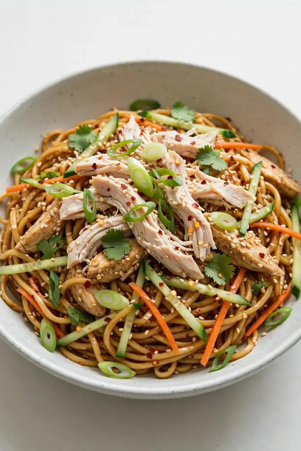15-Minute Sesame Noodle Salad with Chicken
