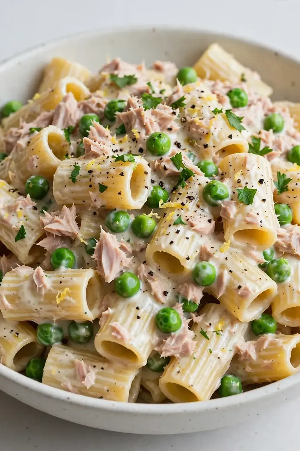 Creamy Tuna and Pea Pasta