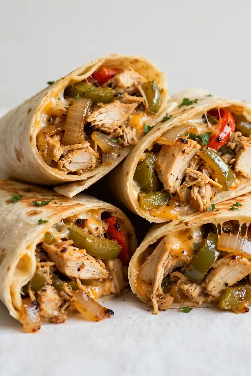 Easy Chicken Cheesesteak Wraps