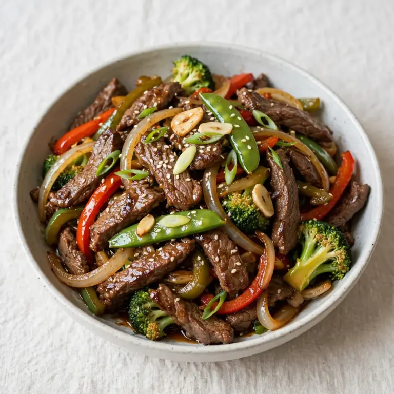 Restaurant-Style Rindfleisch-Stir-Fry für Gäste
