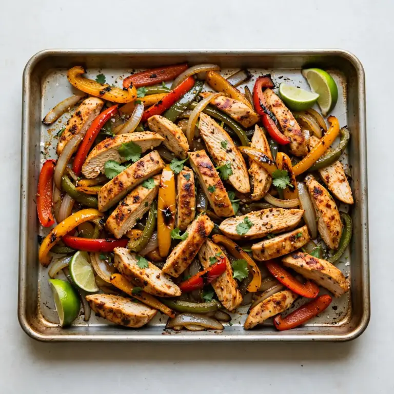 Restaurant-Würdige Blech-Paprika-Hähnchen-Fajitas