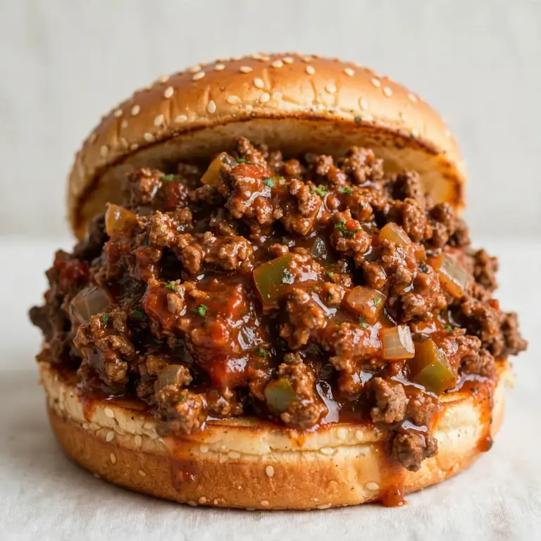 Restaurant-Würdige Saftige Sloppy Joes mit Hackfleisch