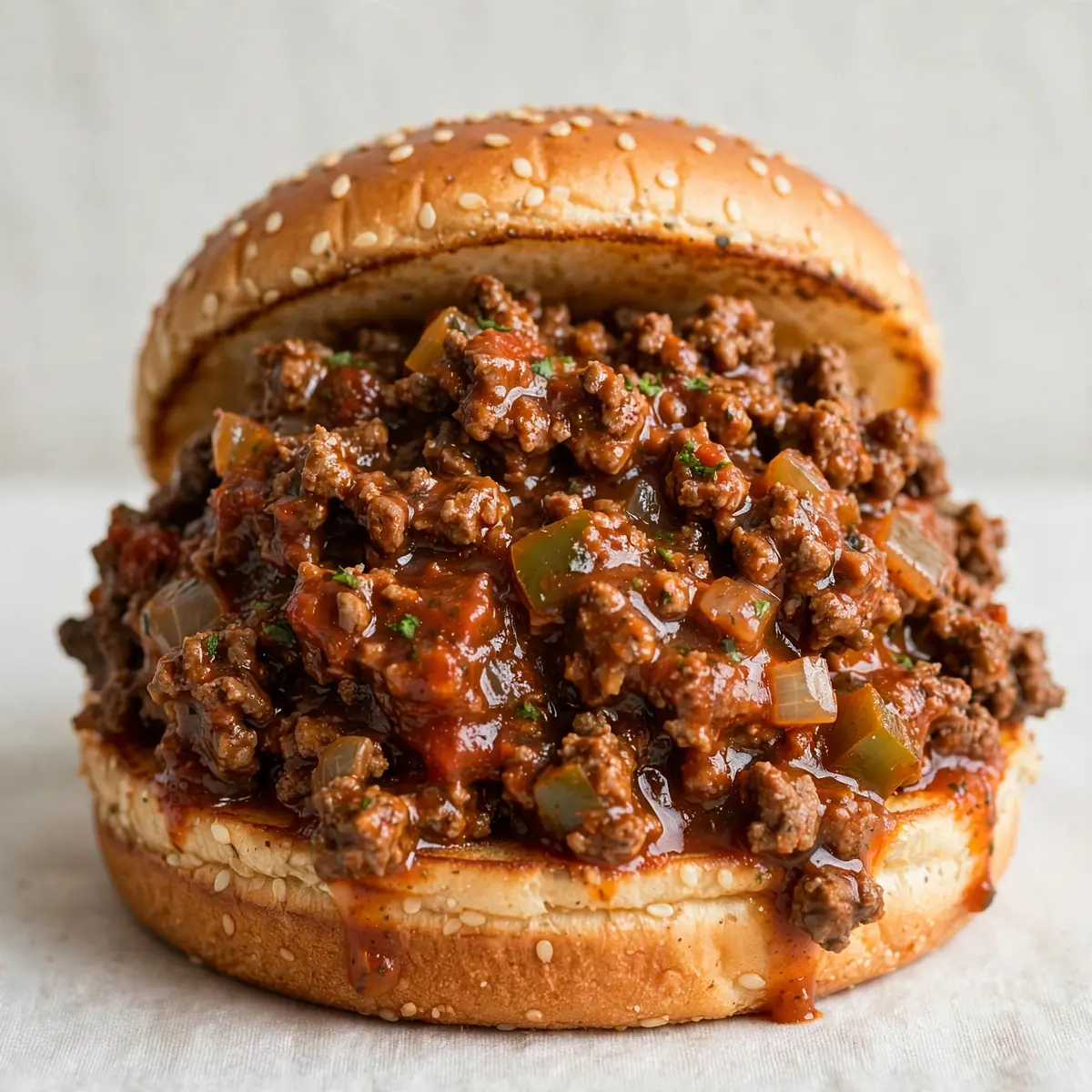 Restaurant-Würdige Saftige Sloppy Joes mit Hackfleisch