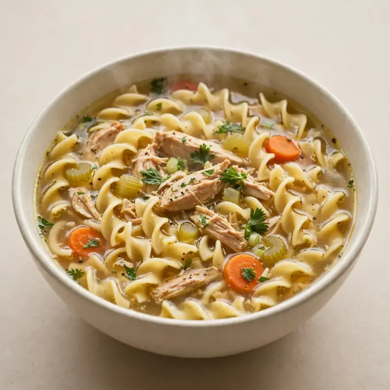 Restaurant-Würdige Schnelle Hühnernudelsuppe