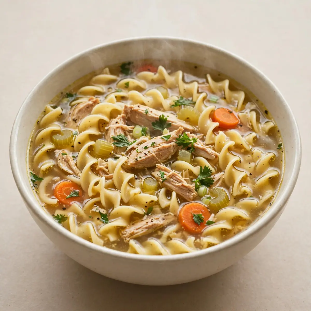 Restaurant-Würdige Schnelle Hühnernudelsuppe