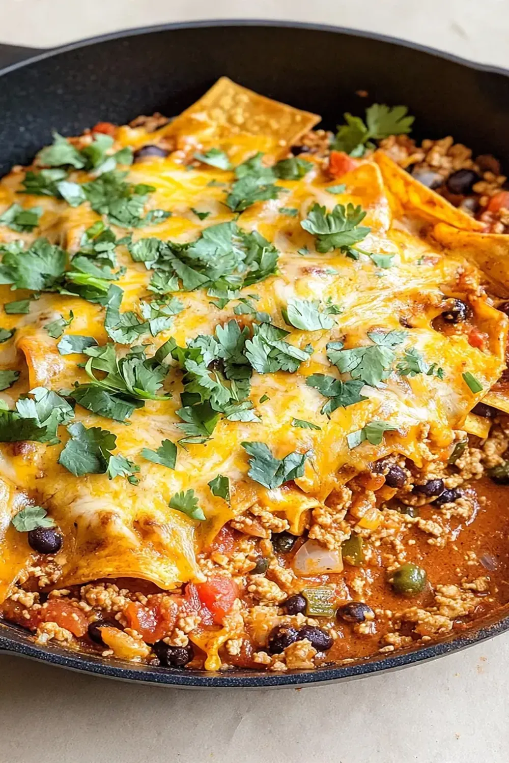 Ground Turkey Enchilada Skillet