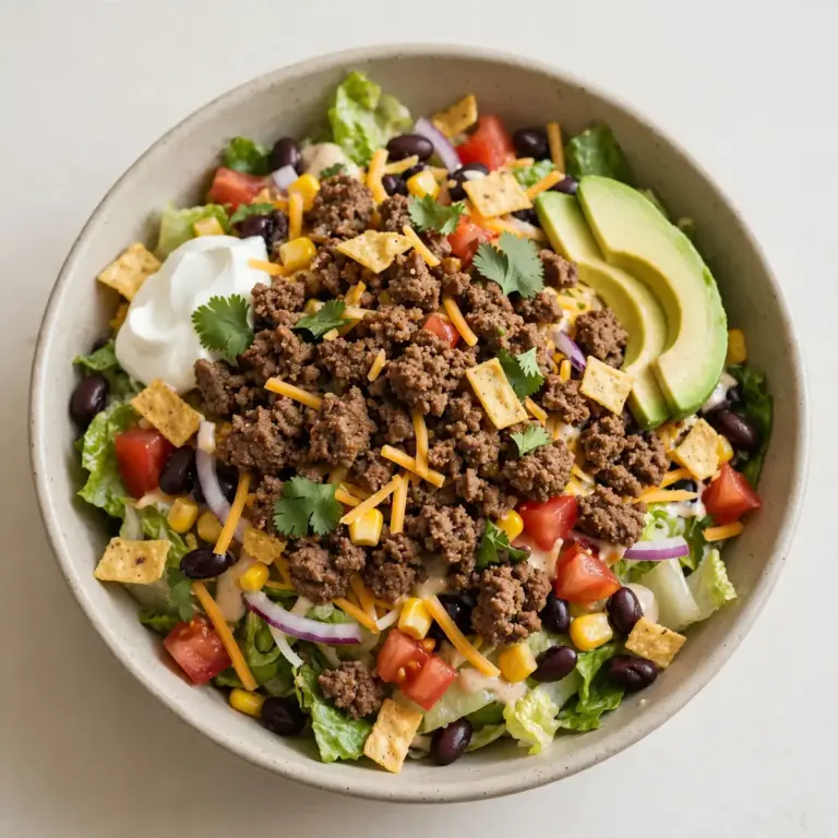 Restaurant-Würdiger Beef Taco Salad für Gäste