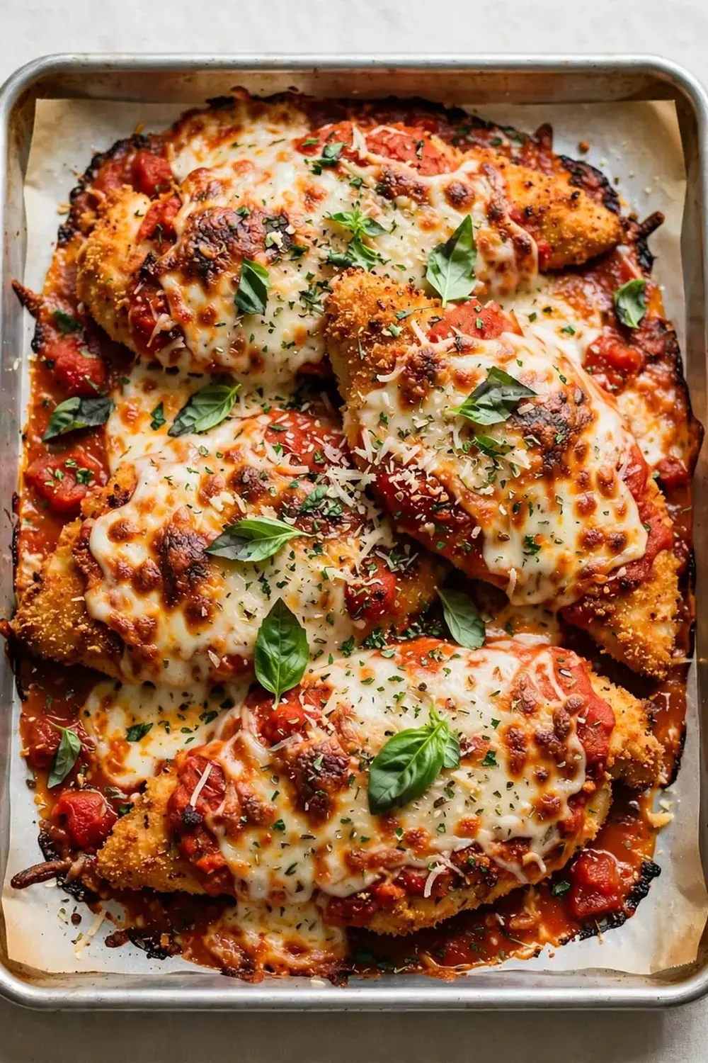 Sheet Pan Chicken Parmesan