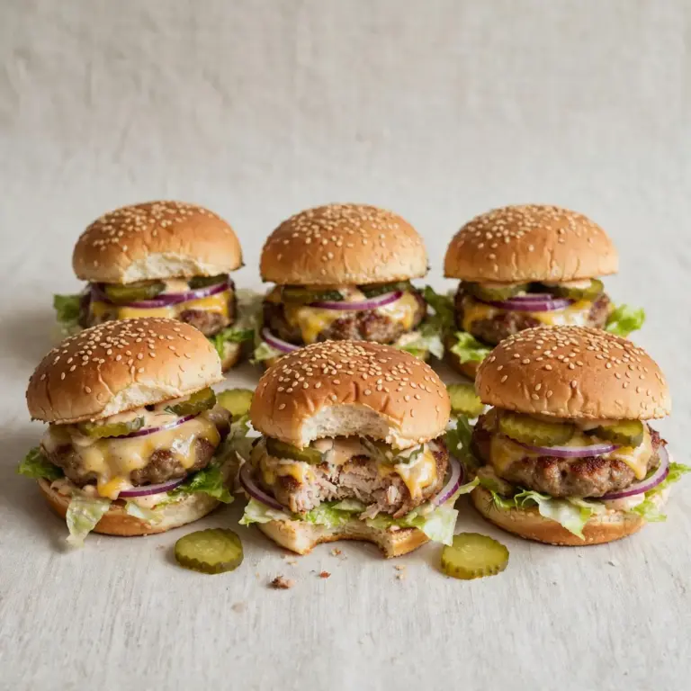 Restauranttaugliche Truthahn-Burger Sliders für Gäste