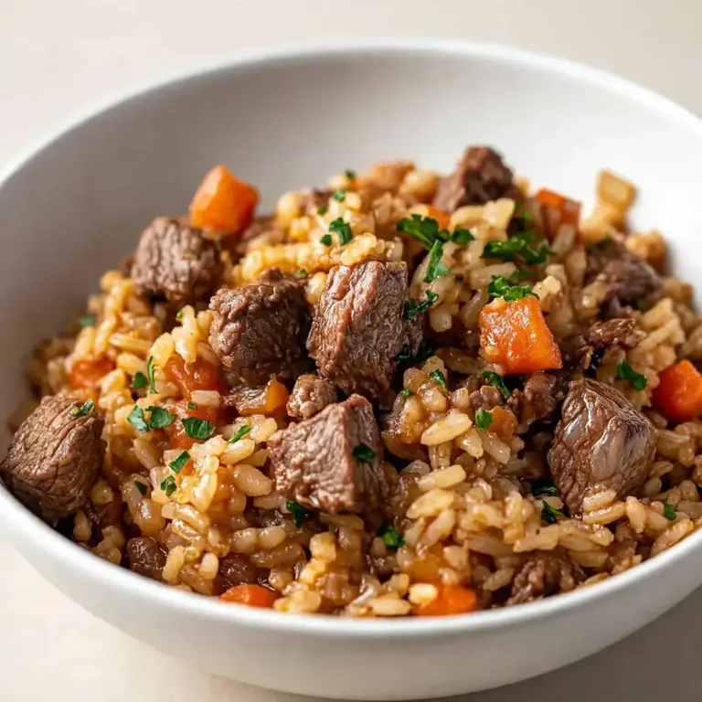 Restauranttaugliches Beef Rice Pilaf für Gäste