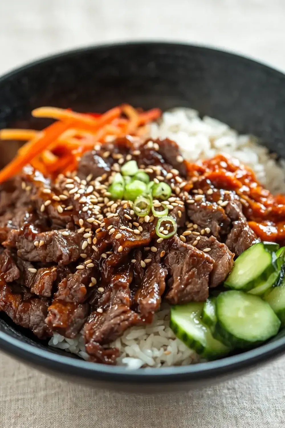 Spicy Korean Beef Bulgogi Bowls