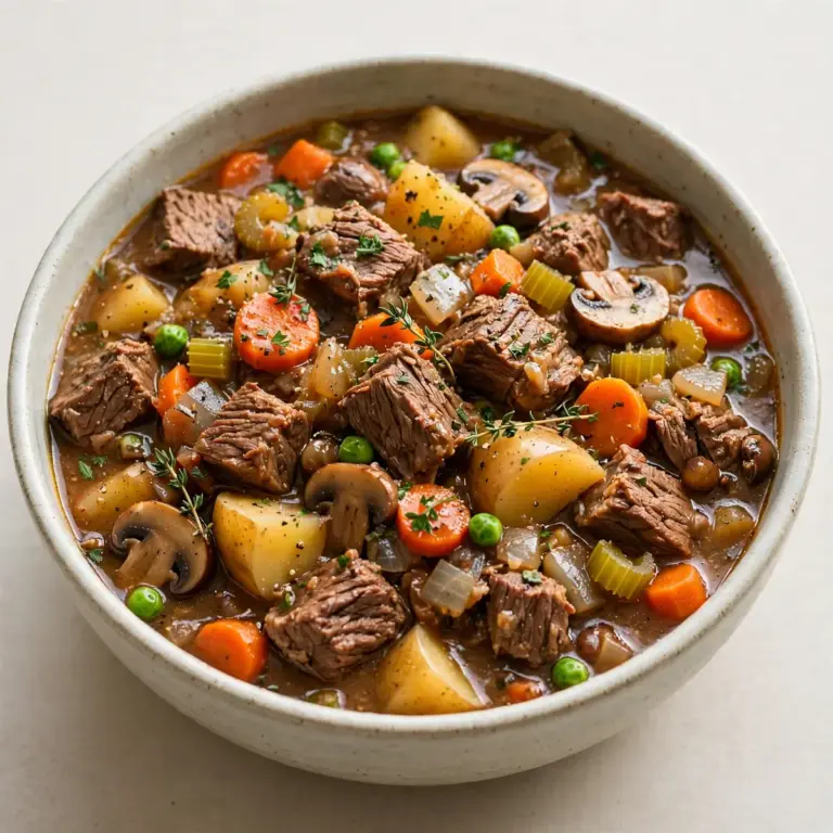 Slow Cooker Rindereintopf mit Gemüse