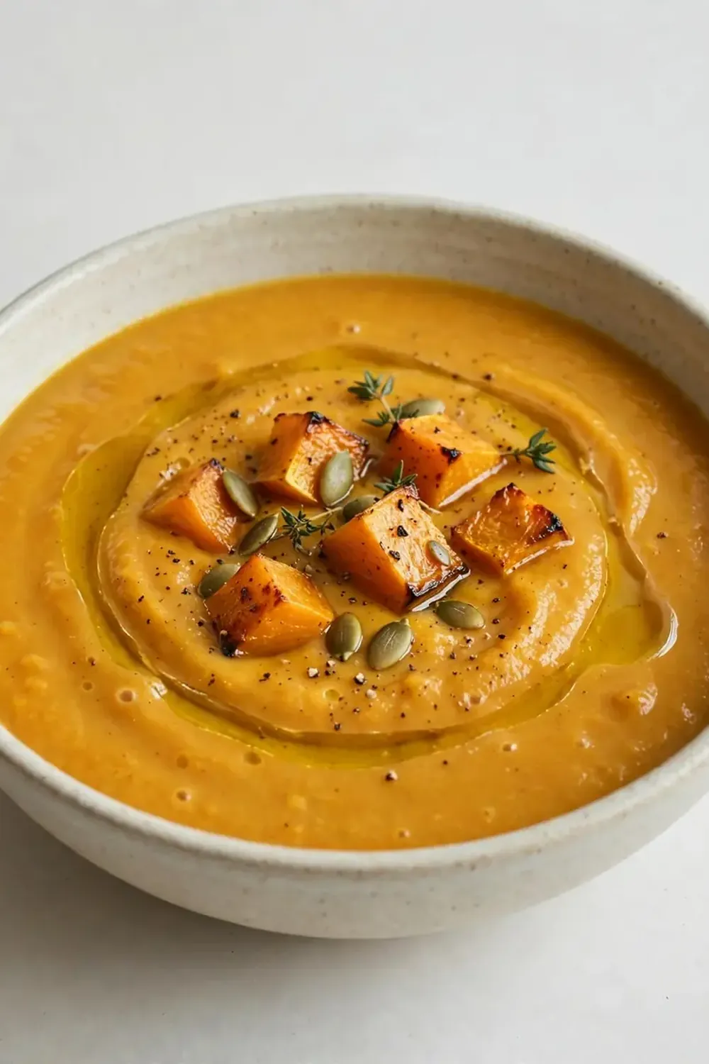 simple roasted butternut squash soup