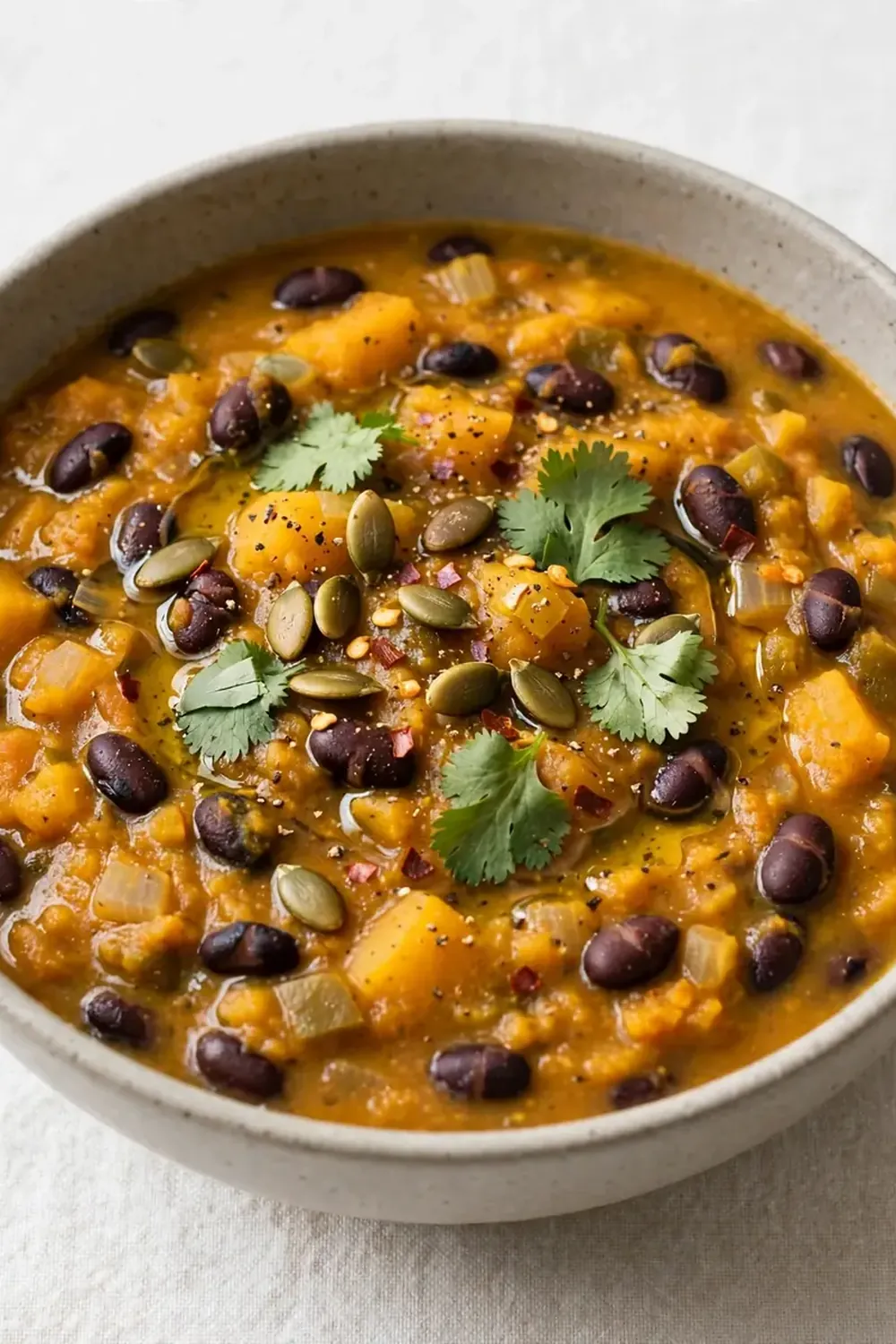 easy pumpkin black bean soup