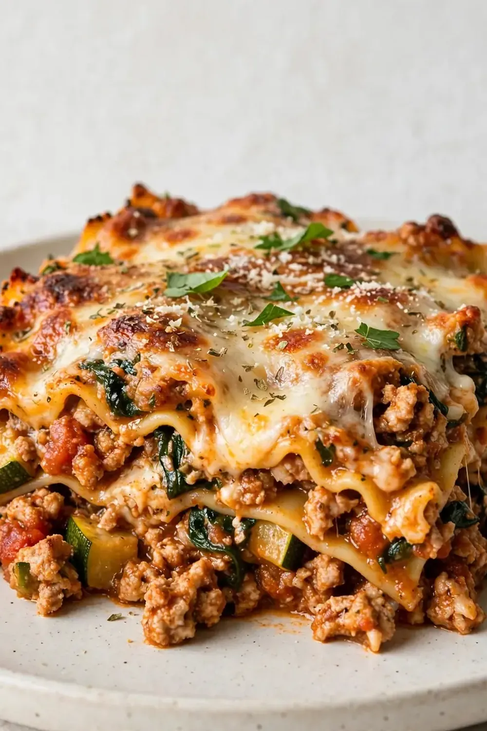 healthy ground turkey lasagna
