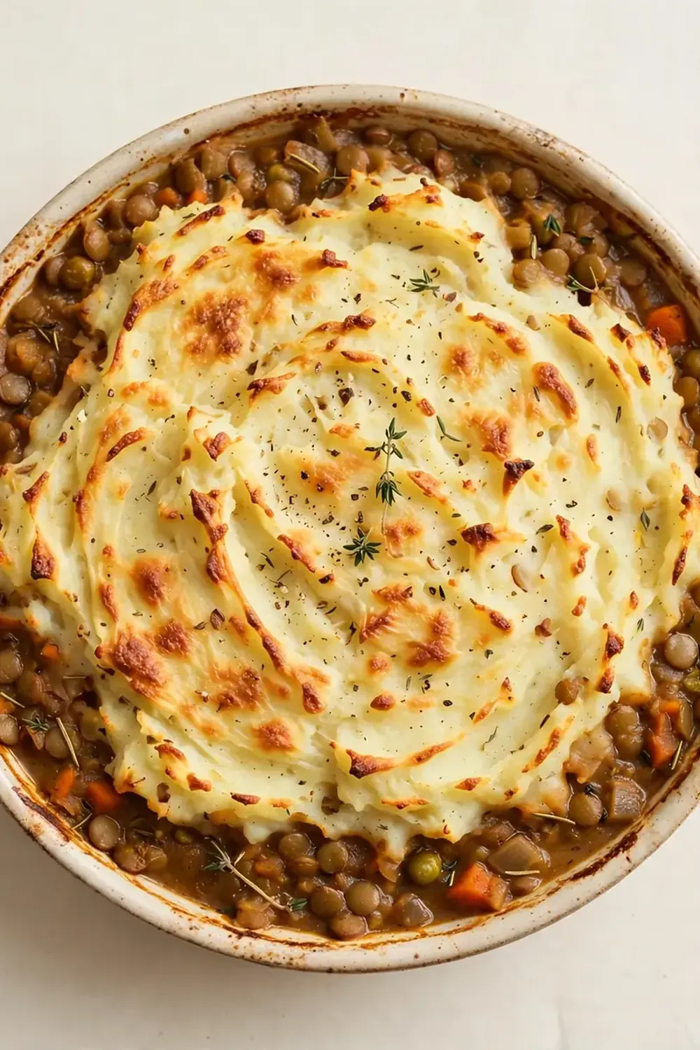 cozy shepherd's pie with lentils
