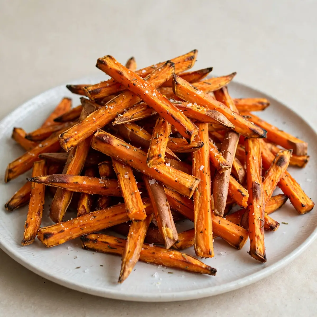 Knusprige Baked Sweet Potato Fries Zum Genießen