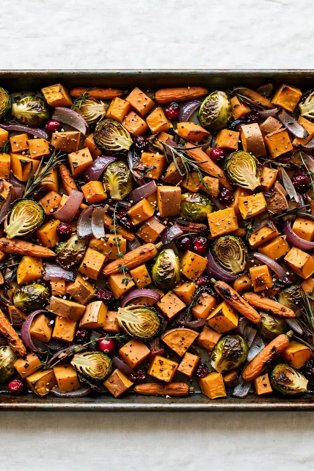 sheet pan fall vegetable bake