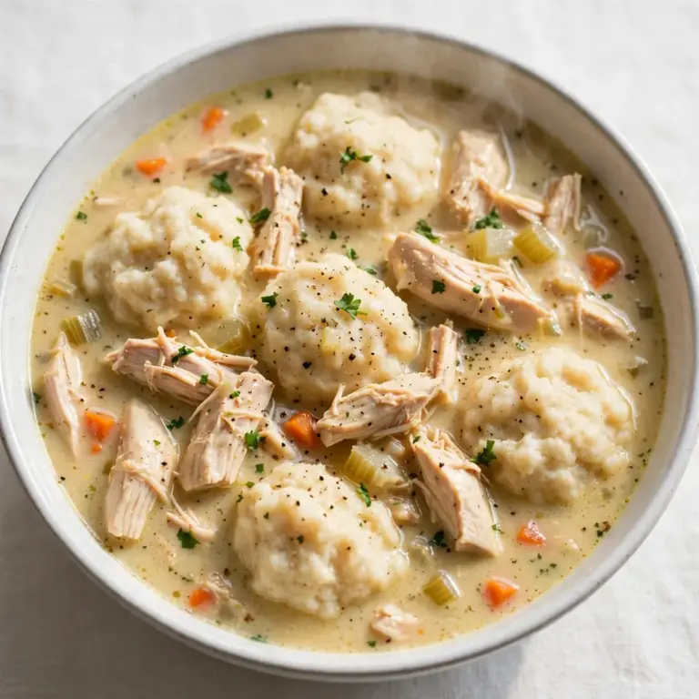 Schnelle Chicken and Dumpling Soup zum Wohlfühlen